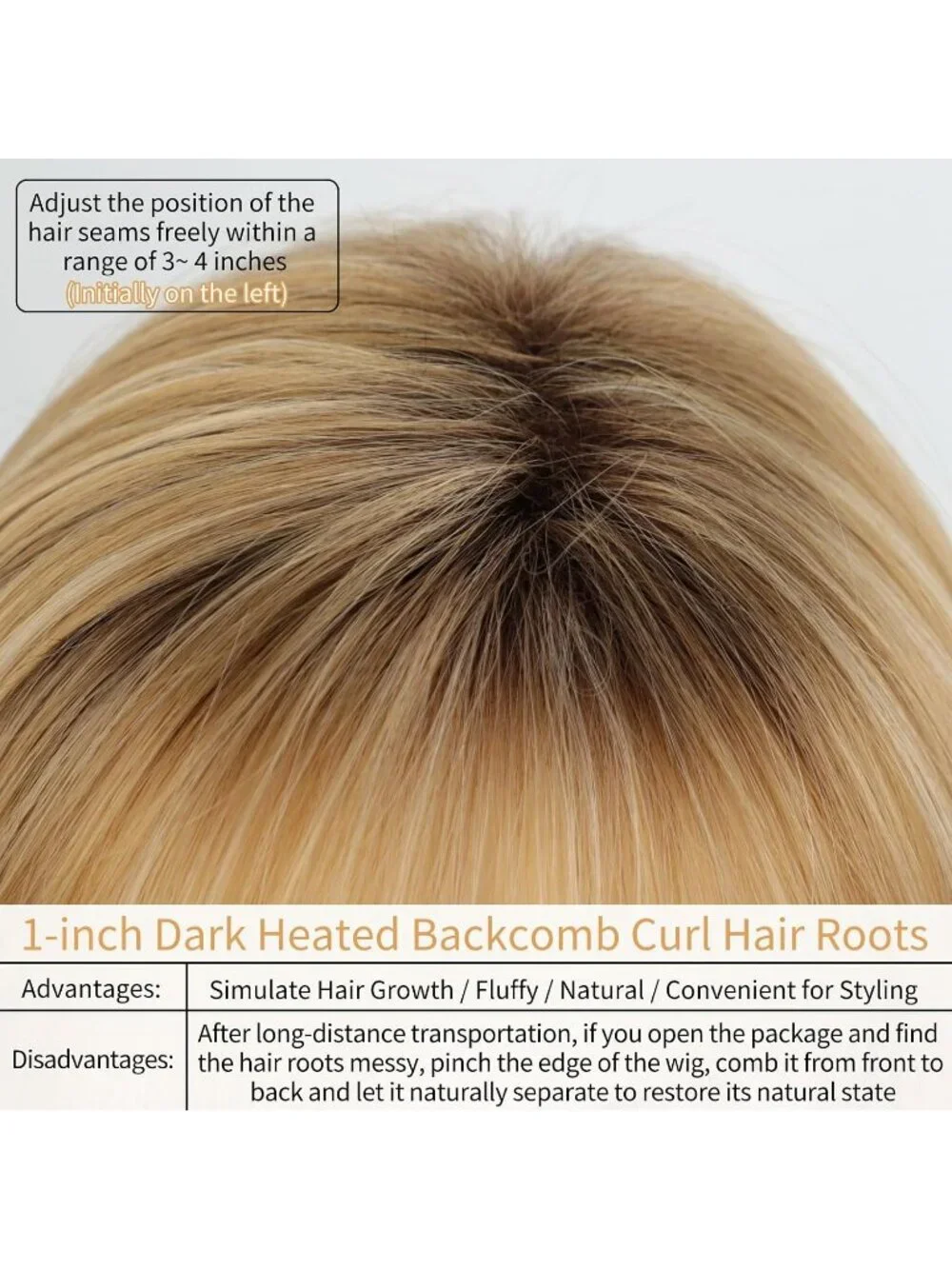 Women's Golden Blonde 12 Inch Mid Length Heat Synthetic Straight Layered Bob Wig